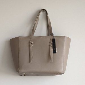Love & Lore Vegan Leather Tote Bag - Taupe